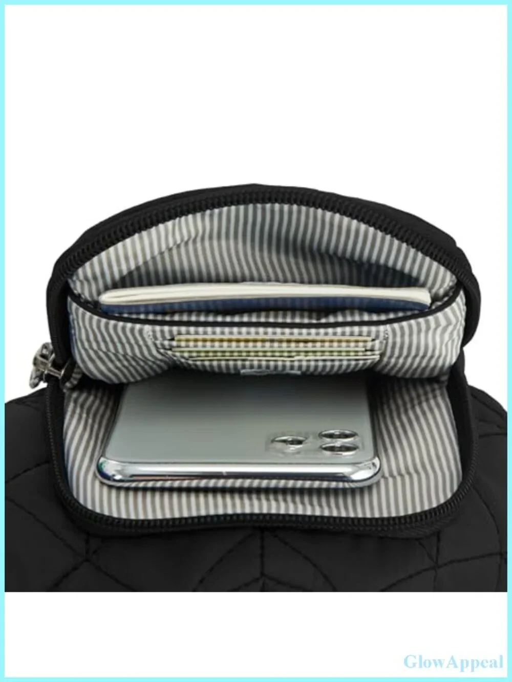 Anti-Theft Insulated Water Bottle Tote with RFID Blocking, Slash-Resistant